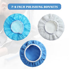 Mudder wax applicator bonnet in microfiber for even product distribution