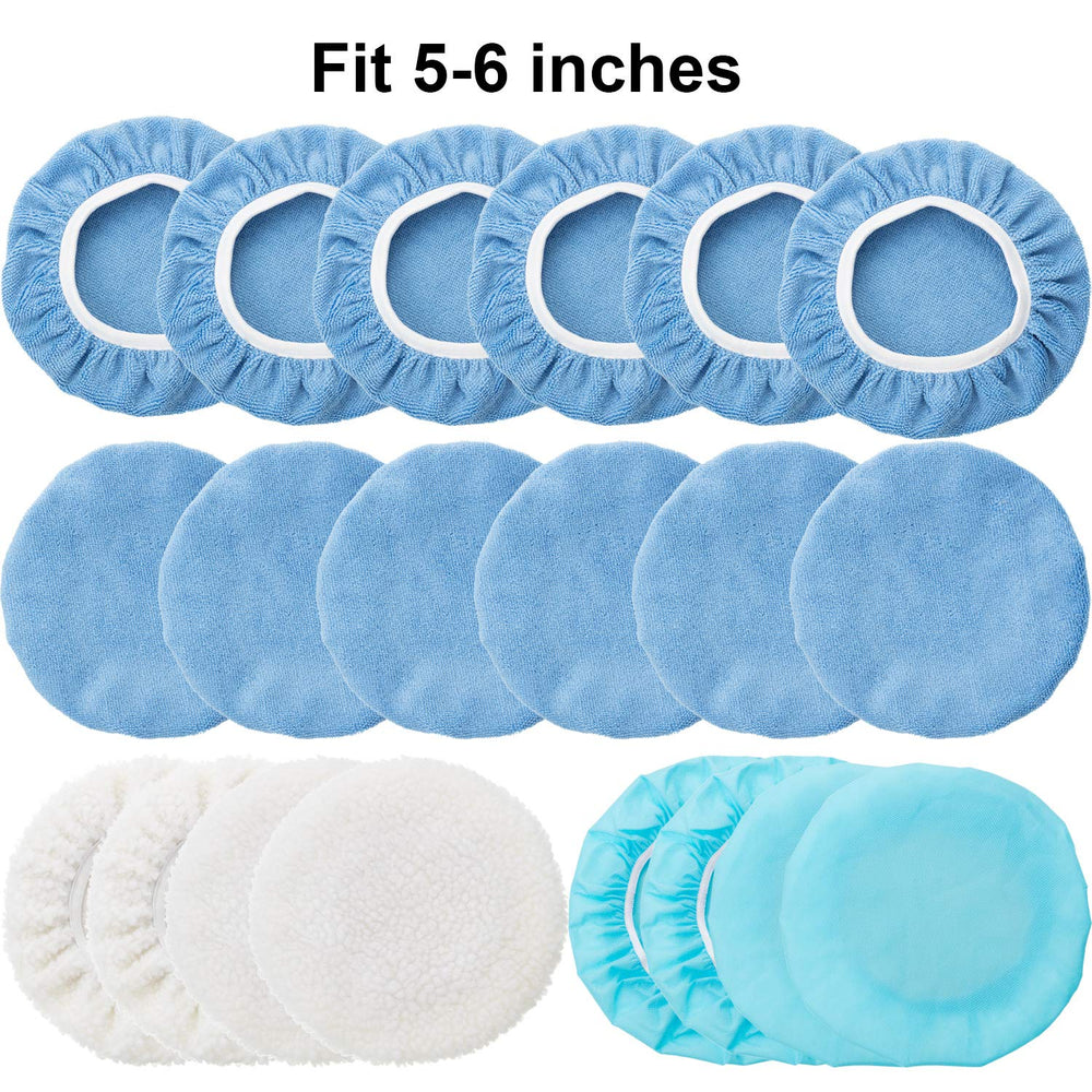 Mudder woolen fleece polishing bonnet covers multiple surfaces without scratching