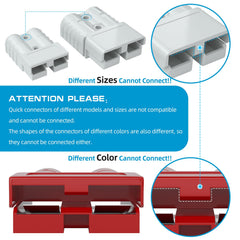 600V rating label on Muelnmey Anderson connector emphasizes capability for demanding setups.