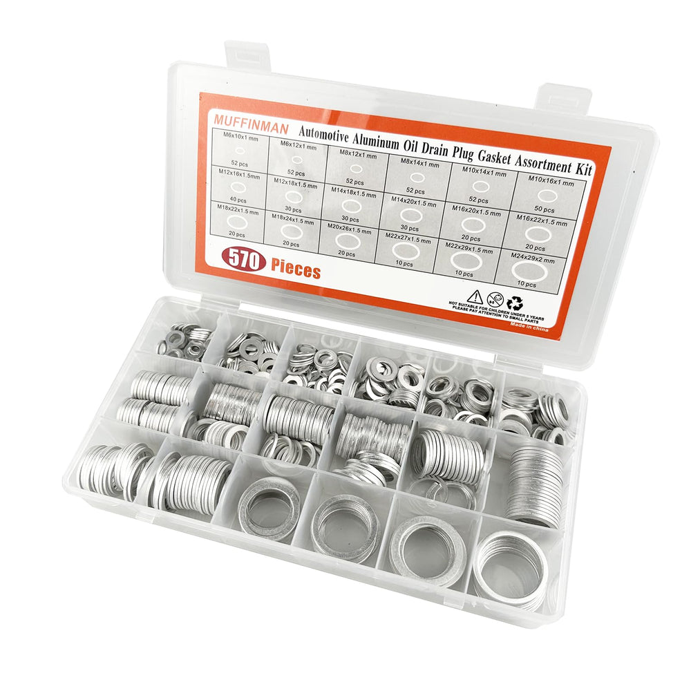MUFFINMAN aluminum flat washers collection for durable joins