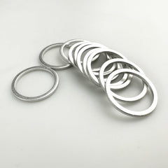 MUFFINMAN closeup metal washers showcasing quality finish