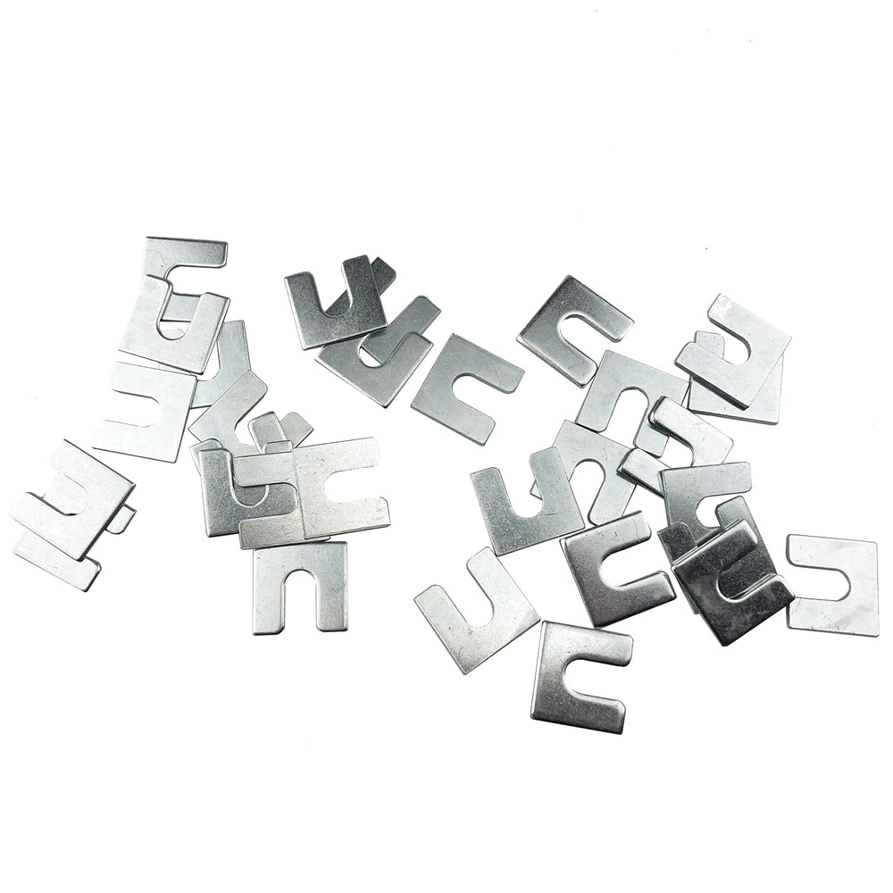 MUFFINMAN zinc-plated shims resist rust in shop use