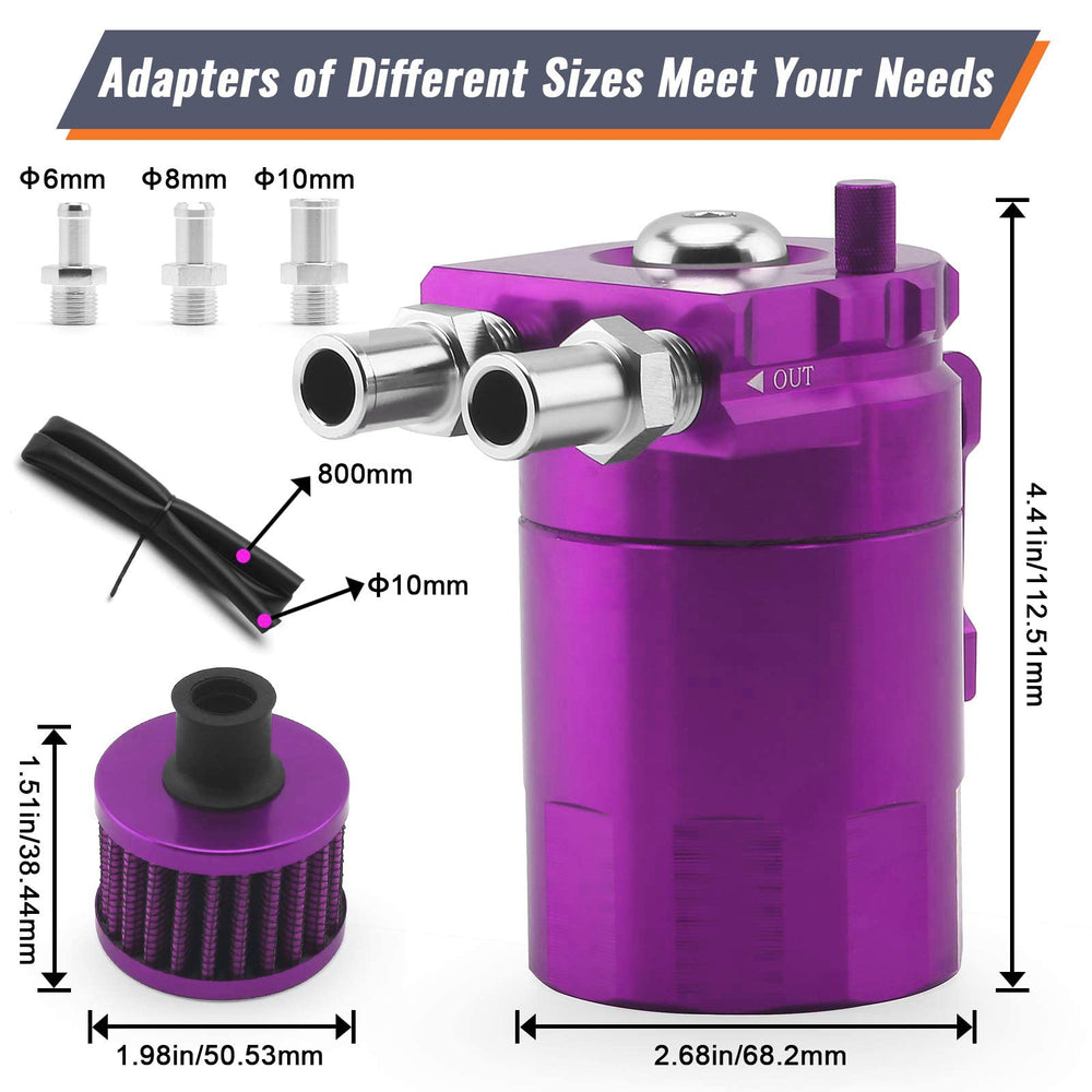 Muge Racing breather filter vent kit providing controlled venting