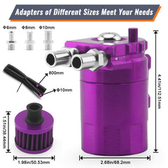 Muge Racing breather filter vent kit providing controlled venting