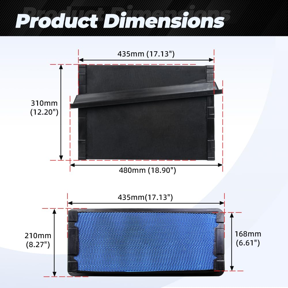 Muge Racing P621725 air filter replacement keeps your engine running smoothly.