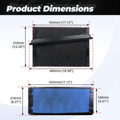 Muge Racing P621725 air filter replacement keeps your engine running smoothly.