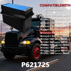Muge Racing P621725 engine air filter for Kenworth T880 supports reliable operations.