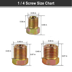 MuHize brake line fittings with rust proofing technology for corrosion resistance.