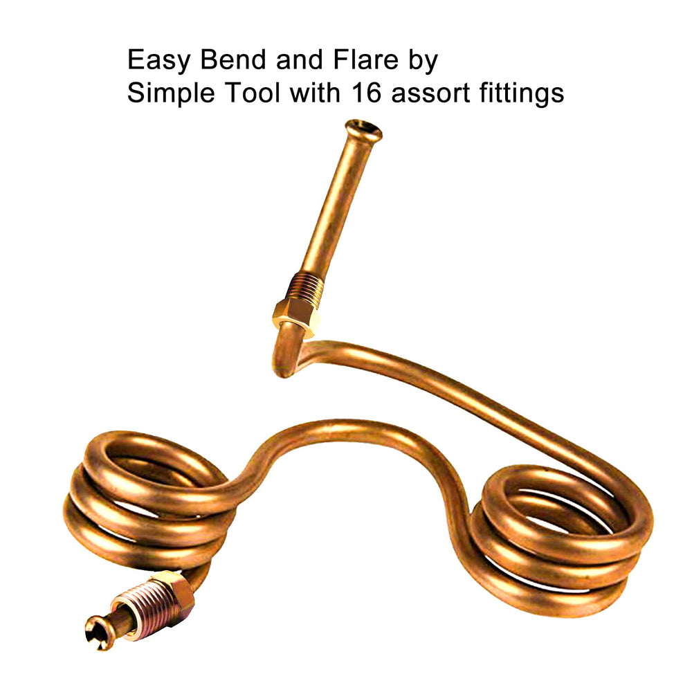 MuHize easy-bend-and-flare brake line supports simple hand bending.