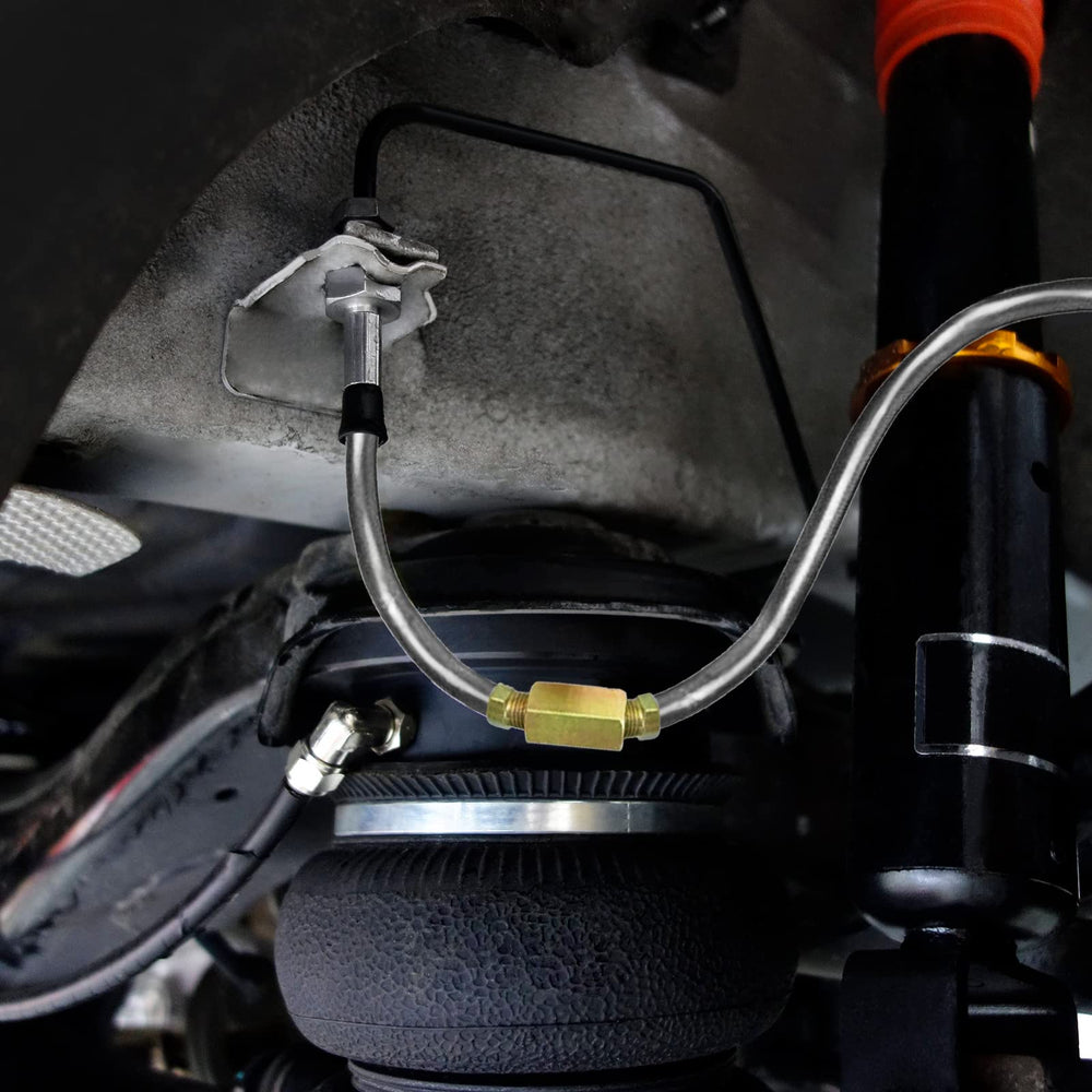 MuHize hydraulic, fuel, and transmission line in use on a vehicle.