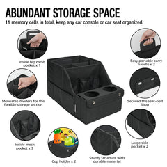 MULISOFT non-slip bottom enhances stability on the car seat.