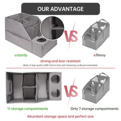 MULISOFT front or back seat organizer fits most vehicles