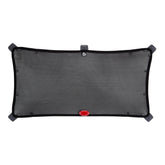 Munchkin Brica magnetic sun shade extends to cover large car windows.