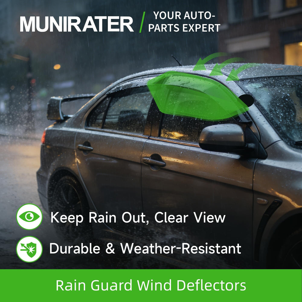 Munirater acrylic vent visors ensure no obstruction to windows