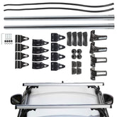 Munirater universal 48inch cross bar on roof rack adding luggage space