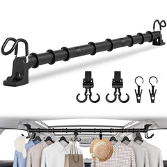MUOFAHYI heavy duty car clothes hanger bar extended across seats for organized road trips