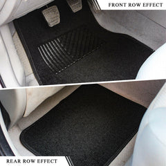 MUQIDA easy-clean floor mats black simplify maintenance after messy trips.