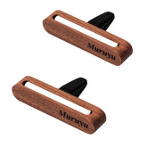 Muruyu car diffuser clip in wood provides a subtle interior scent for vehicles.