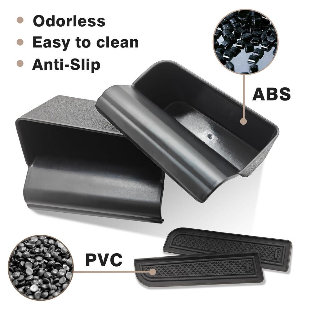 Muslogy ABS material close-up highlights durable, odorless, easy-to-clean surface.