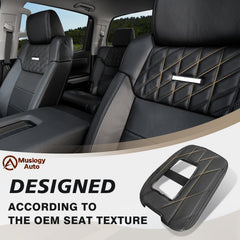 Muslogy armrest cover with breathable texture provides comfortable grip