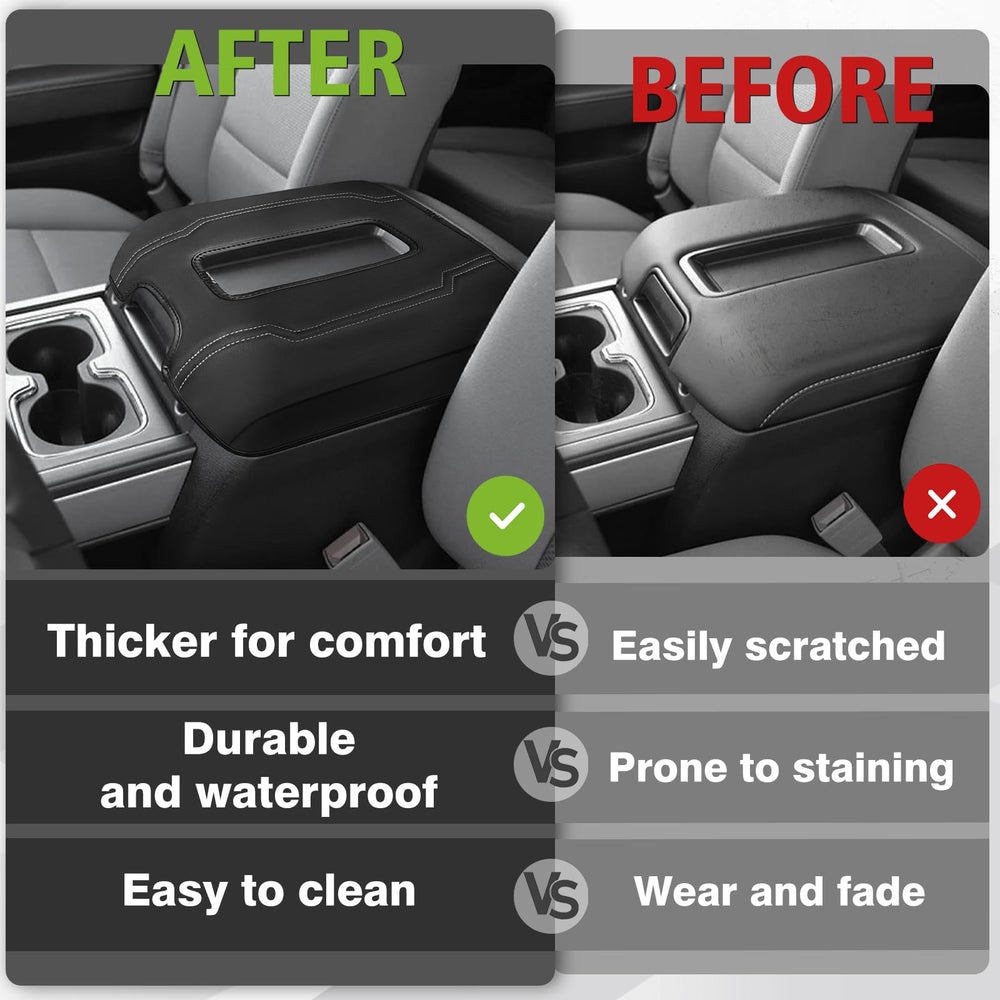 Muslogy tool-free installation for quick setup of armrest cover