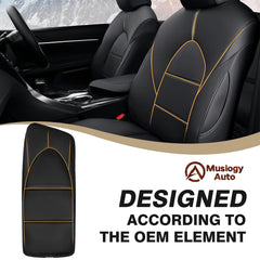 Muslogy Camry armrest pad with easy install bands for quick setup.