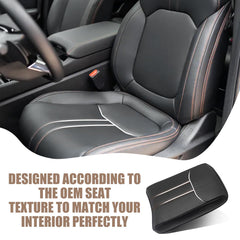 Muslogy armrest pad in vegan leather with soft foam for comfortable drives