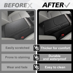 Muslogy breathable soft vegan leather provides comfortable touch during long drives.