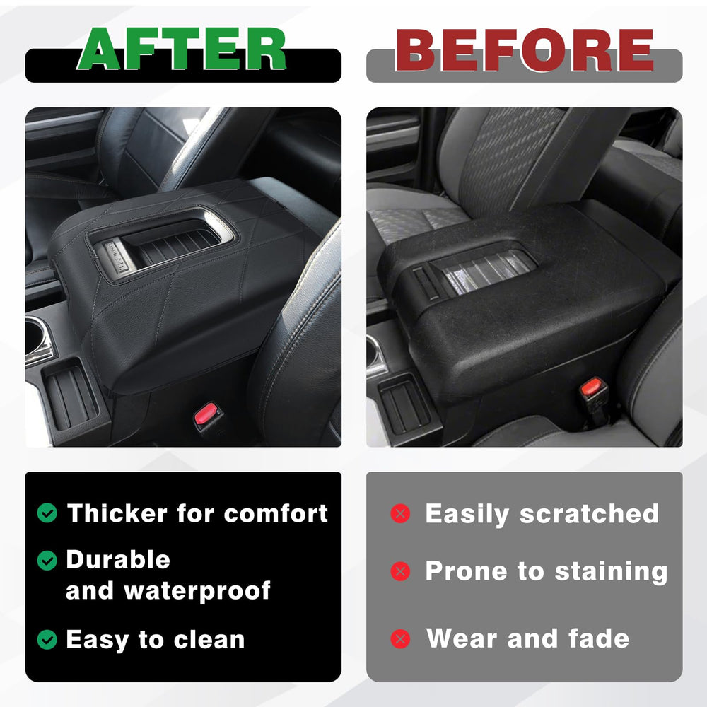 Muslogy bucket-seat compatible armrest cover fits bucket-seat interiors securely.