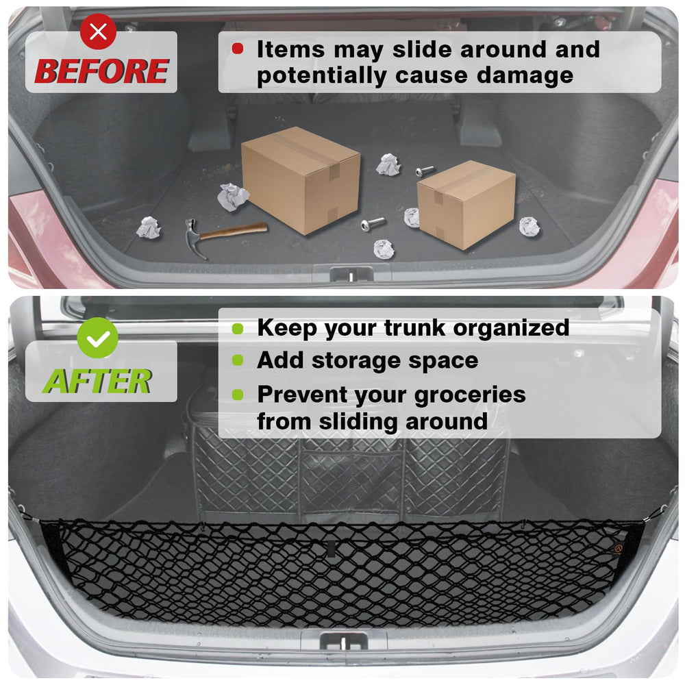 Muslogy Camry storage organization improves trunk space efficiency