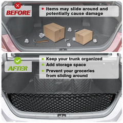 Muslogy Camry storage organization improves trunk space efficiency