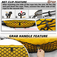 Muslogy heavy-duty carabiners attach securely for heavy items.