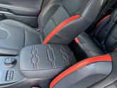 Muslogy center console armrest cover on Ford Ranger, black for durable protection.