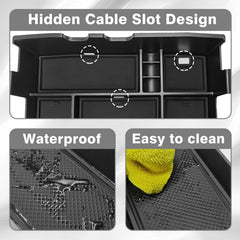 Muslogy easy-install center console organizer requires no tools.