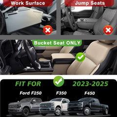 Muslogy armrest cover compatible with 2023–2026 Super Duty models