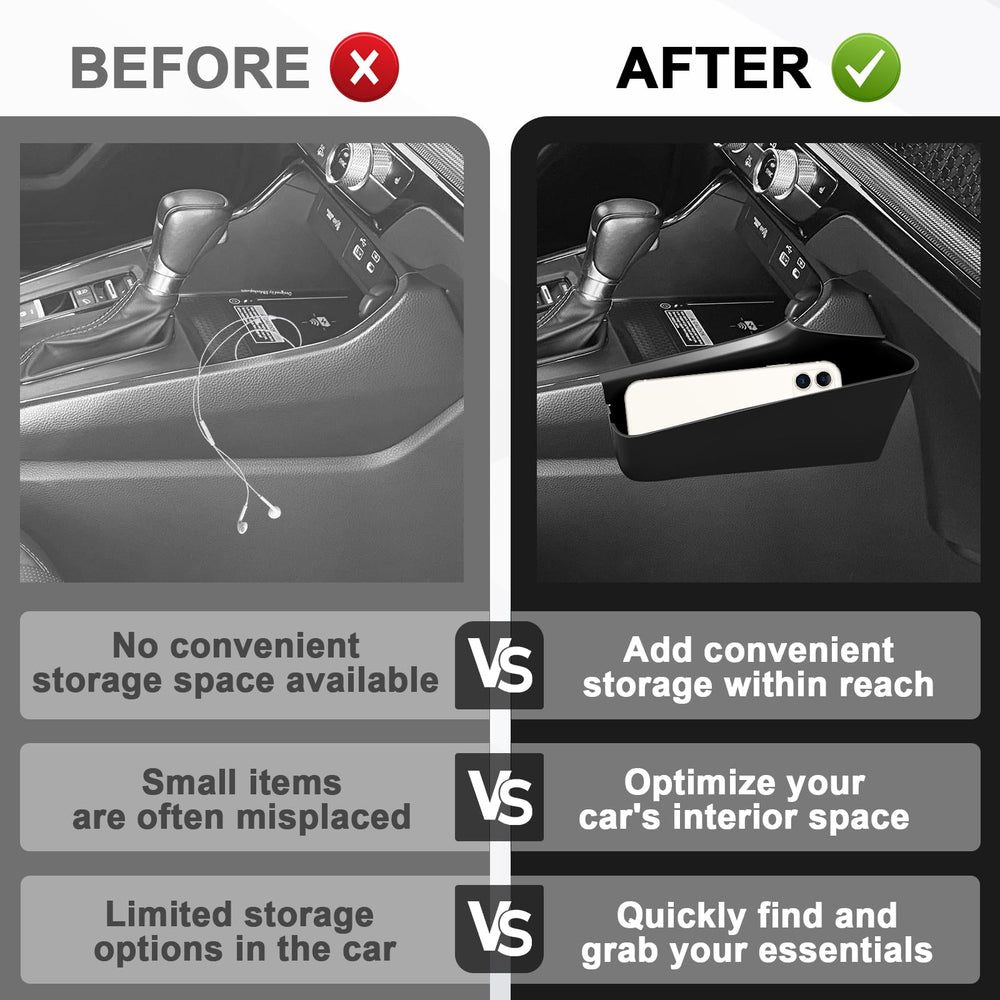 Muslogy CR-V center console tray installs quickly without tools.
