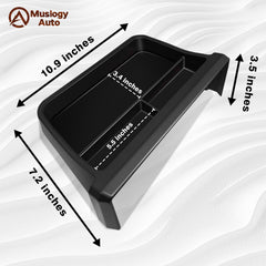 Muslogy dashboard storage box tool-free installation behind the screen.