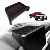 Muslogy dashboard storage box on Tacoma 14-inch screen with quick-access design