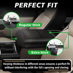 Muslogy armrest cover—easy no-tools installation for quick upgrade