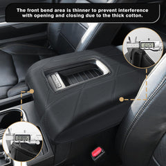 Muslogy foam-padded armrest delivers soft, comfortable support during long drives.