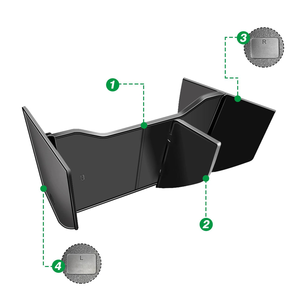 Muslogy glove box insert provides tidy interior and quick reach to items during trips.