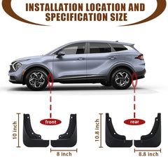 Muslogy PP material mud flaps deliver durable protection.