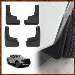 Muslogy mud flaps, front left view, protect Ranger fender from rocks