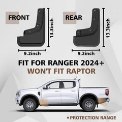 Muslogy mud flaps, front right view, shield front wheel arch from debris