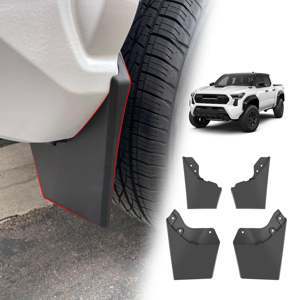 Muslogy Tacoma mud flap front-left guards the fender from rocks