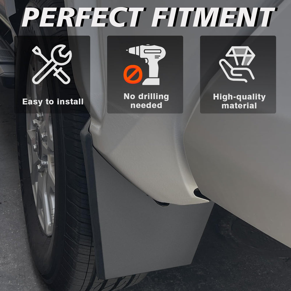Muslogy mud flaps hardware bag indicates ready-to-use mounting hardware