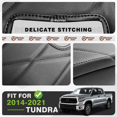 Muslogy Toyota Tundra armrest cover with OEM-matched design for seamless interior look