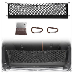 Muslogy trunk cargo net fits Jeep Grand Cherokee, keeping items secure during city drives.