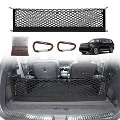 Muslogy Trunk Cargo Net installed in Kia Telluride for secure cargo control.