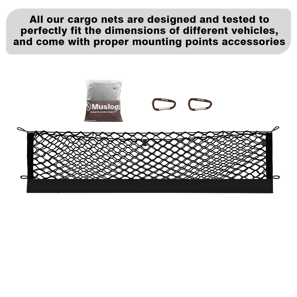 Muslogy road-trip ready net secures gear with easy hooks